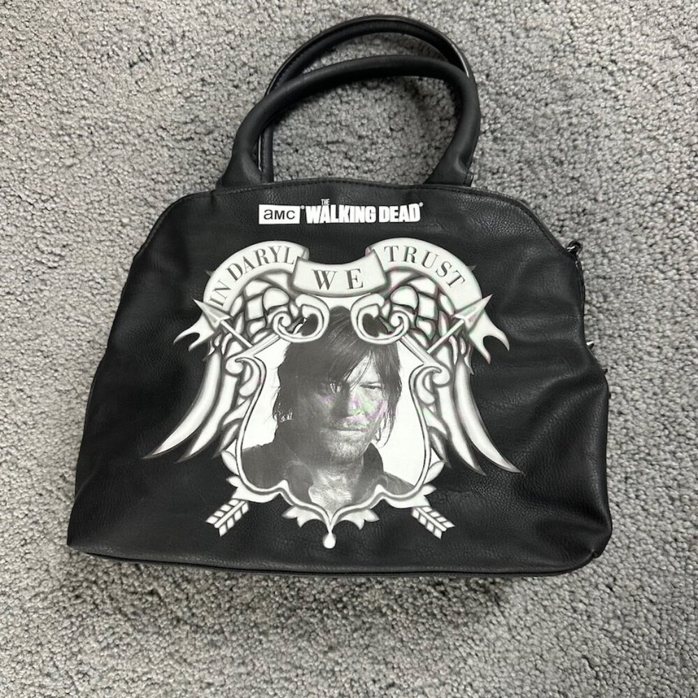 Officially licensed Walking Dead handbag with "In Daryl We Trust" on Front NWT - Picture 6 of 11